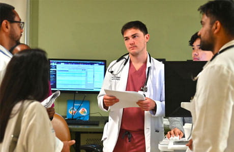geisinger medicine students during a lesson