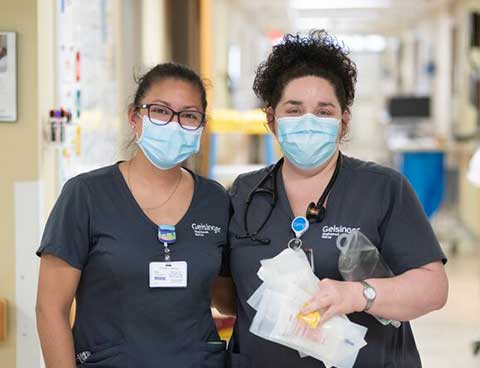 Two Geisinger nurses